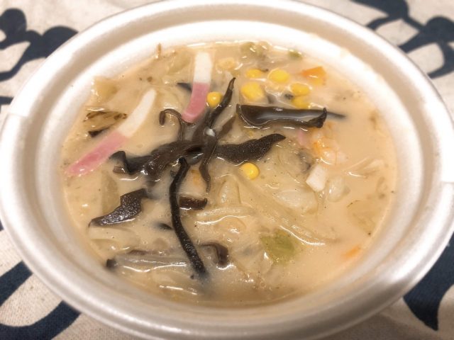 セブンイレブンダイエットメニュー2分の1日分の野菜ちゃんぽんスープ